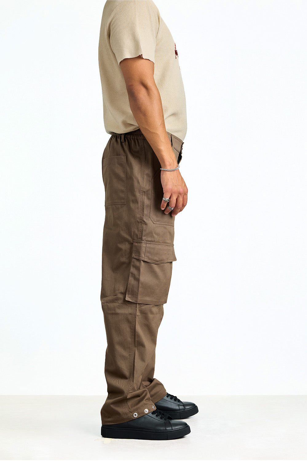 Coffee Brown 6 Pockets Pants