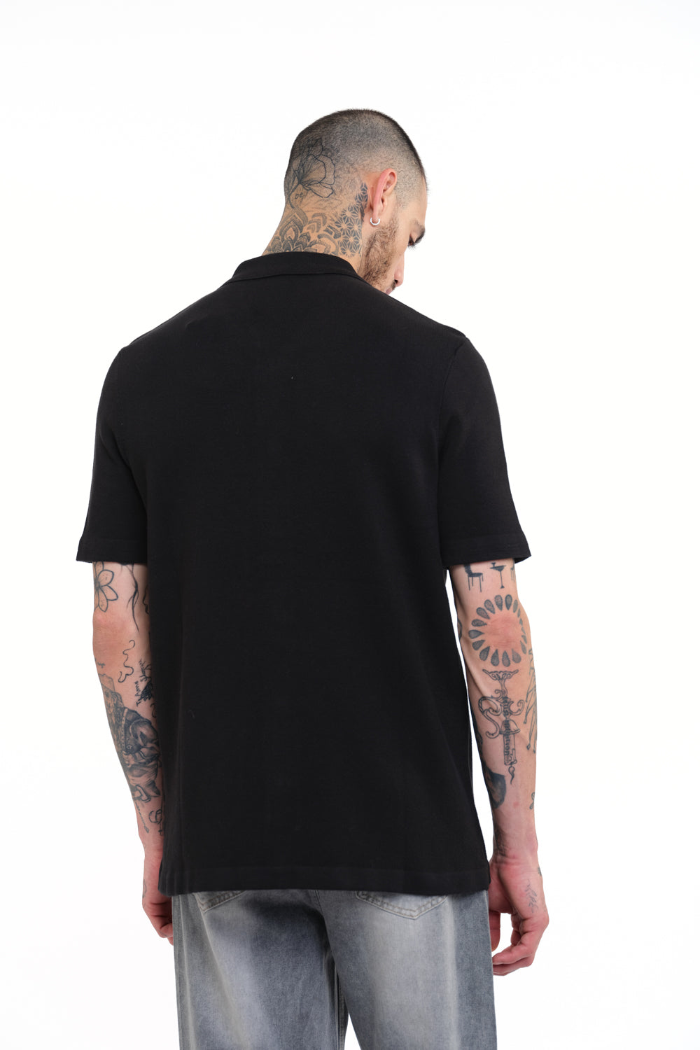 Black Knit Shirt