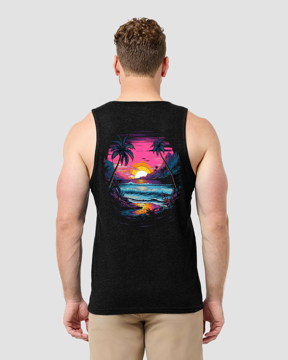 Neon Shores II Tank - Black